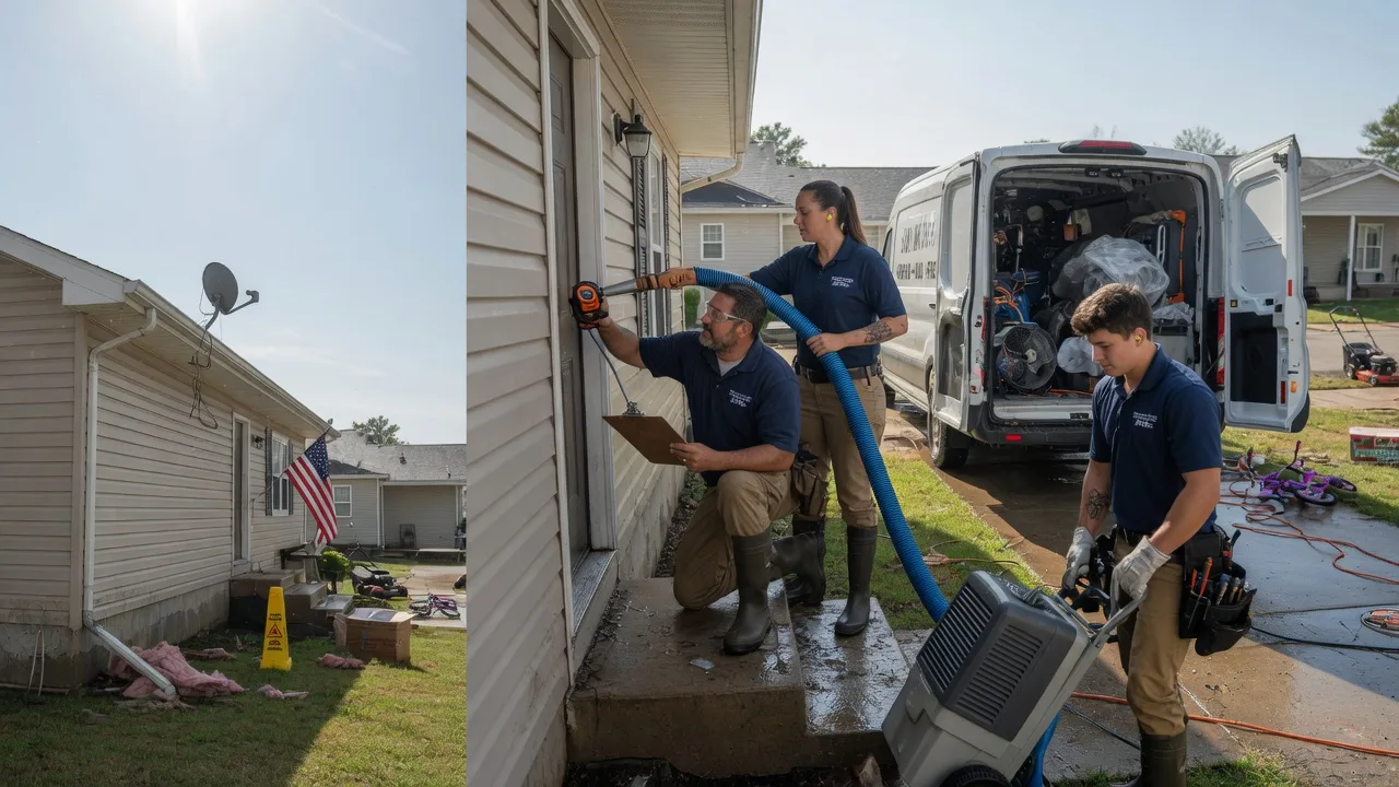 Ceiling Water Damage Restoration in Russells Point, OH near me